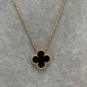 VCA Onyx Vintage Alhambra Necklace